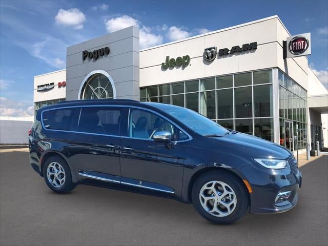 2023 Chrysler Pacifica Limited in Black — front three-quarter view