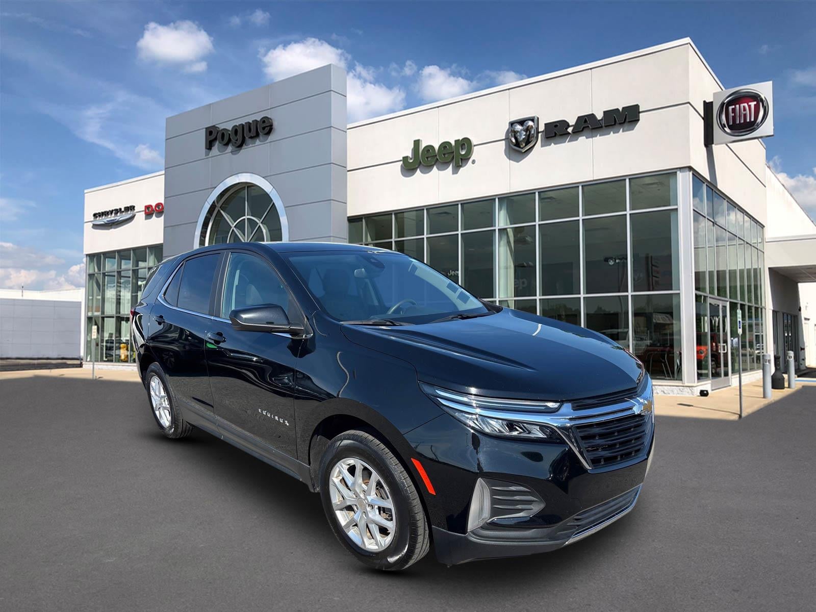 2023 Chevrolet Equinox AWD LT in Black — front three-quarter view