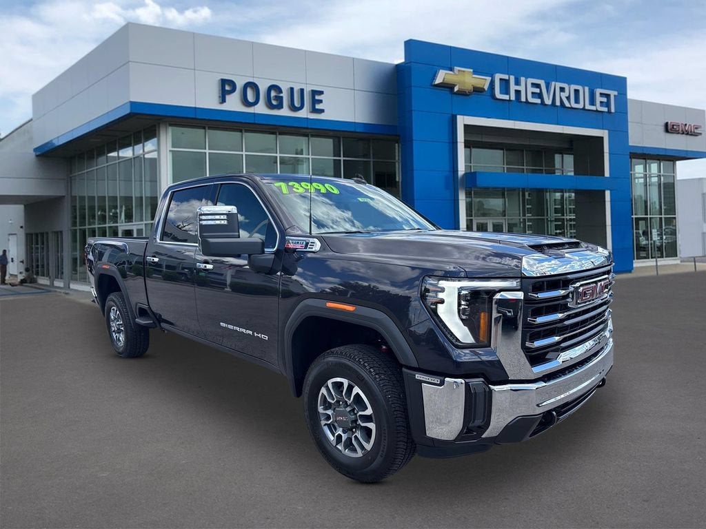 2026 GMC Sierra 2500 HD SLT in Titanium Rush Metallic — front three-quarter view