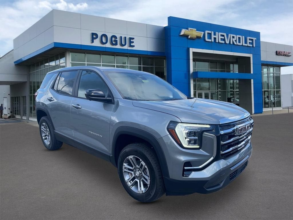 2026 GMC Terrain FWD Elevation in Sterling Metallic — front three-quarter view
