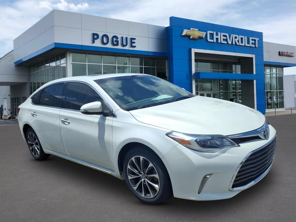 2016 Toyota Avalon Limited in White — front three-quarter view