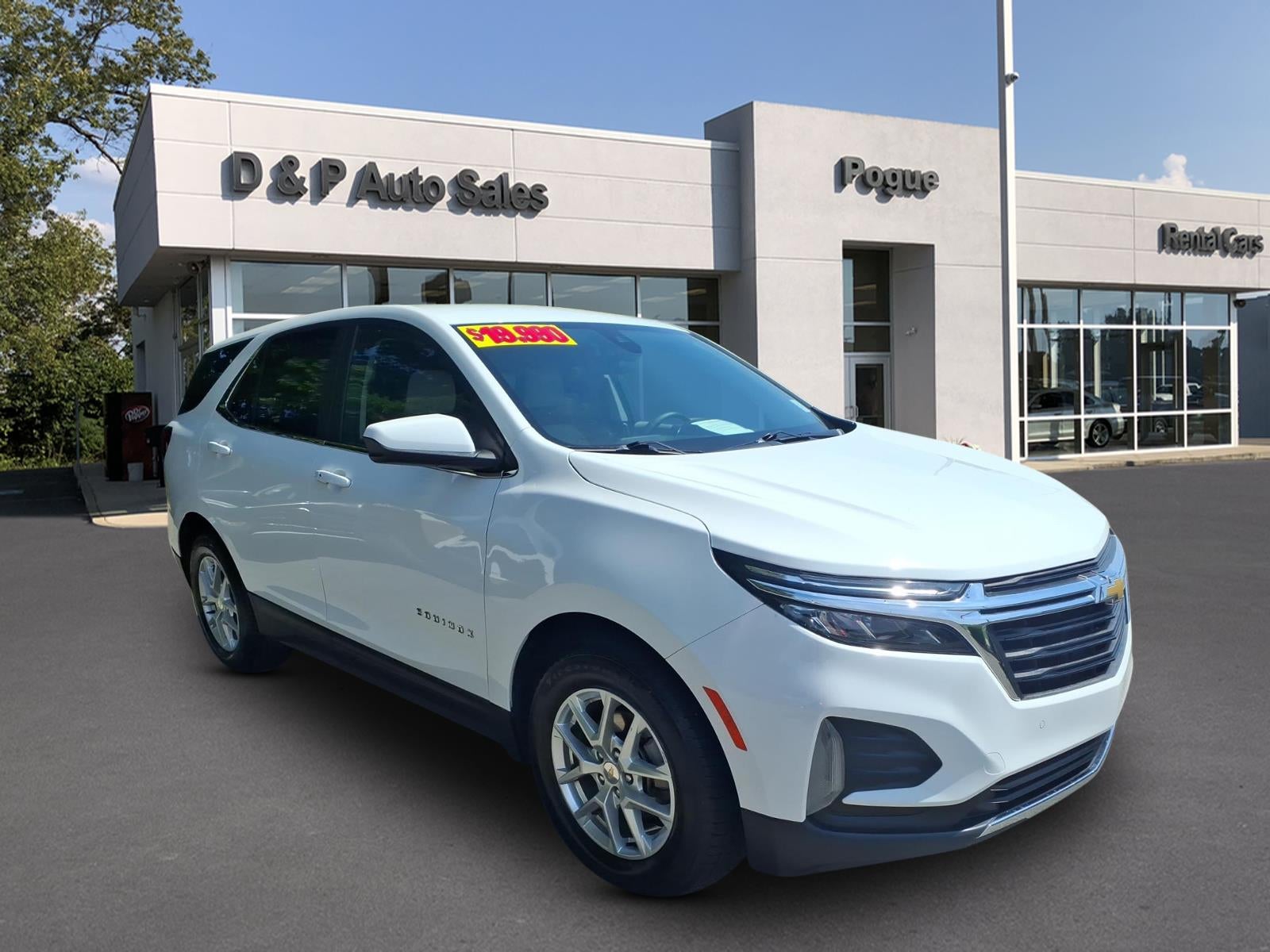 2023 Chevrolet Equinox LT in Summit White — front three-quarter view
